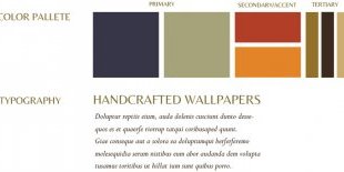 Lyons Handcrafted Wallpaper brand board by K.Haggard Design