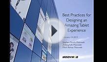 Web Seminar: Best Practices for Designing an Amazing