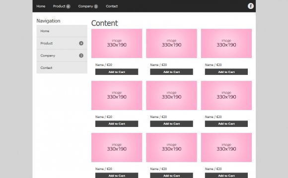 Responsive Online shop