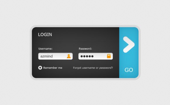 Web 2.0 Login Form