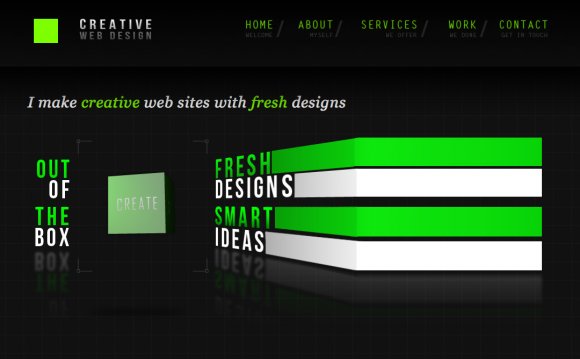 Creative Web Design One Page