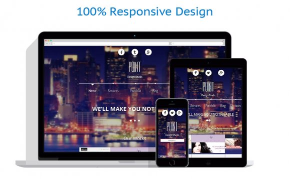 This clean responsive theme is