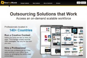 Contests and hire by HireTheWorld