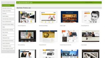 GoDaddy website builder review - templates