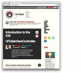 The second stage of Think Vitamin's responsive design.