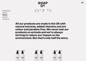The Soap Co Ecommerce Website Design