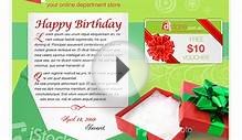 Birthday Card Template | Web page design contest