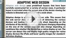 Difference between adaptive and responsive web design