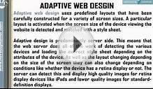 Difference between adaptive and responsive web design