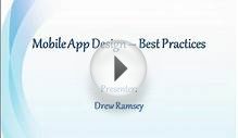 Mobile App Design - Best Practices