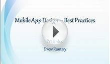 Mobile App Design - Best Practices