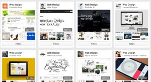 Web Design Ideas: Pinterest