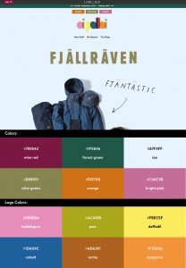 Website Color Schemes - Oi Polloi